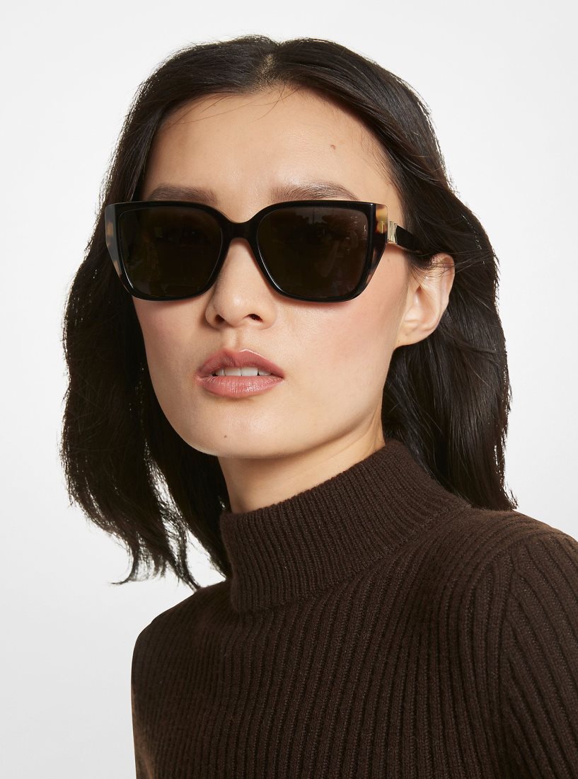 Lunette de Soleil Michael Kors Acadia Sunglasses Femme Tortoise | 0698VCPWQ