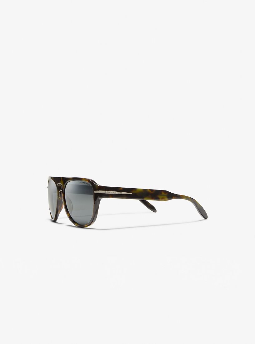 Lunette de Soleil Michael Kors Burbank Sunglasses Homme Vert Olive | 8213GFSAE