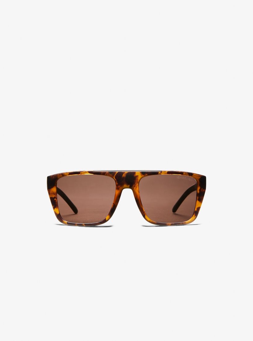 Lunette de Soleil Michael Kors Byron Sunglasses Homme Tortoise | 9547PRYBM