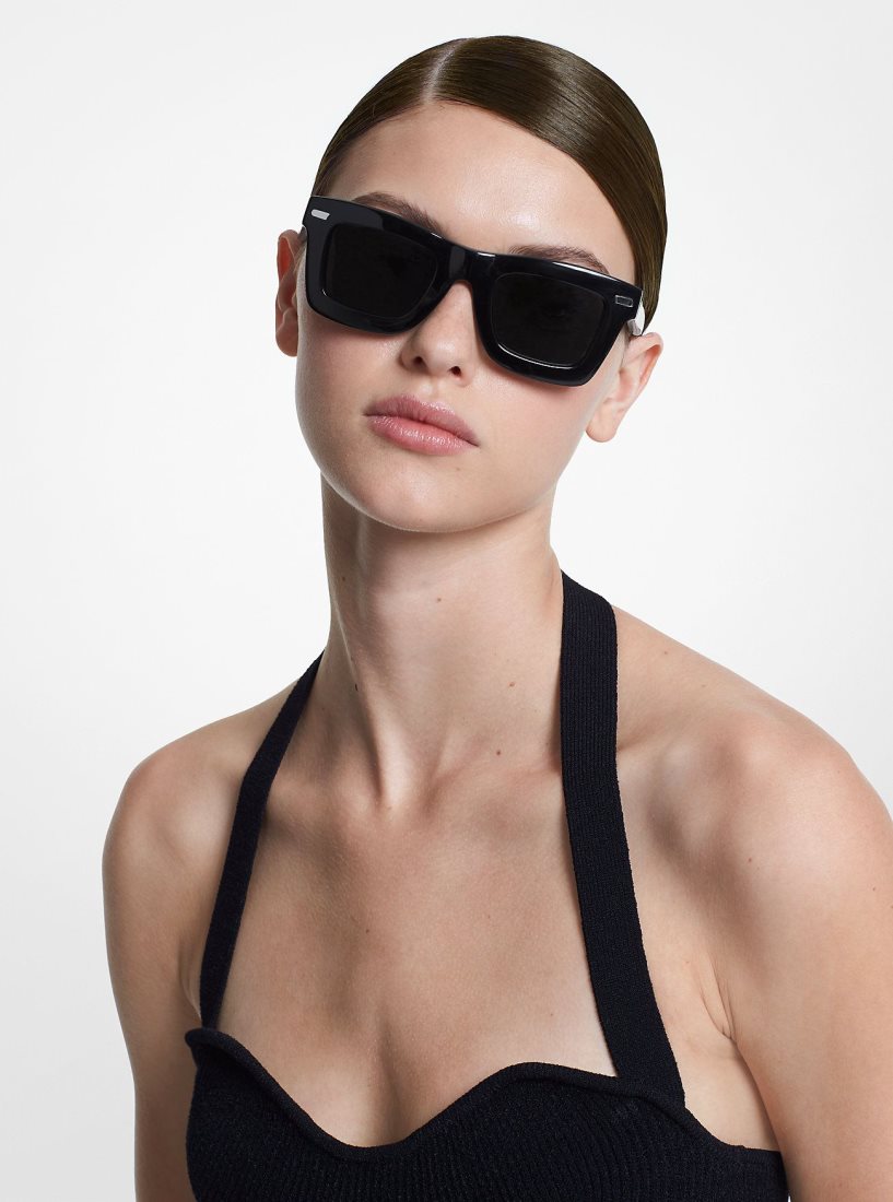 Lunette de Soleil Michael Kors Central Park Sunglasses Femme Noir | 5071DIEOW