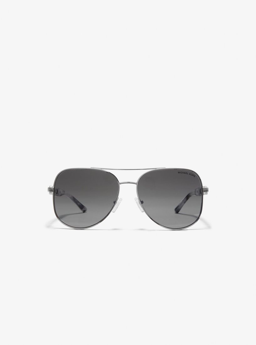Lunette de Soleil Michael Kors Chianti Sunglasses Femme Argent | 2769IPFOR