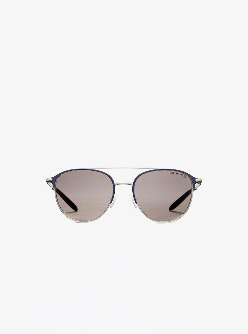 Lunette de Soleil Michael Kors Dune Sunglasses Homme Bleu Marine | 0429JINAF