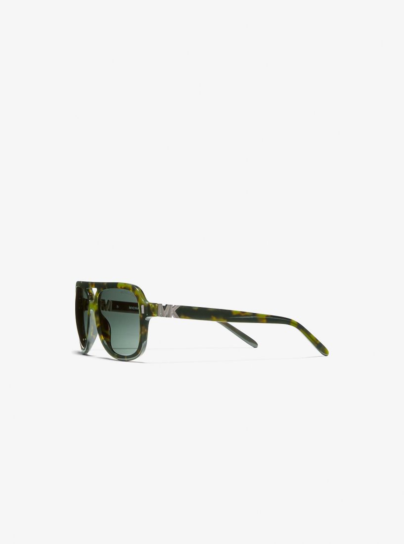 Lunette de Soleil Michael Kors Durango Sunglasses Femme Vert | 9130PQZOV