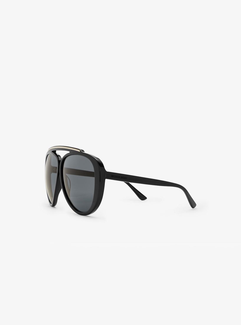 Lunette de Soleil Michael Kors Grove Sunglasses Femme Noir | 3208ELDQB