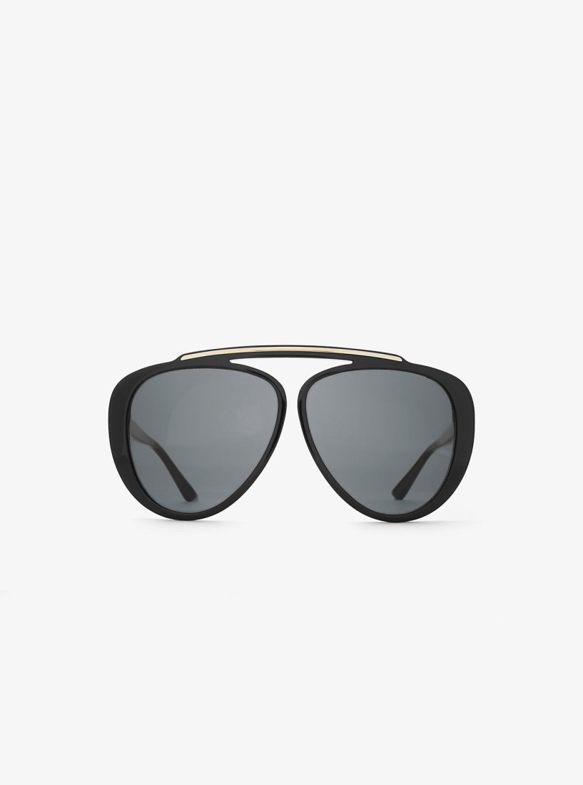 Lunette de Soleil Michael Kors Grove Sunglasses Femme Noir | 3208ELDQB