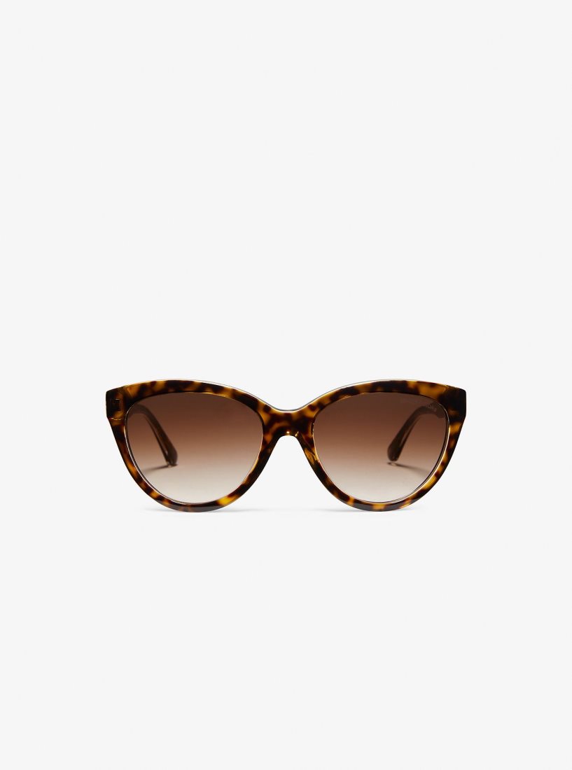 Lunette de Soleil Michael Kors Makena Sunglasses Femme Tortoise | 8367DTYHS