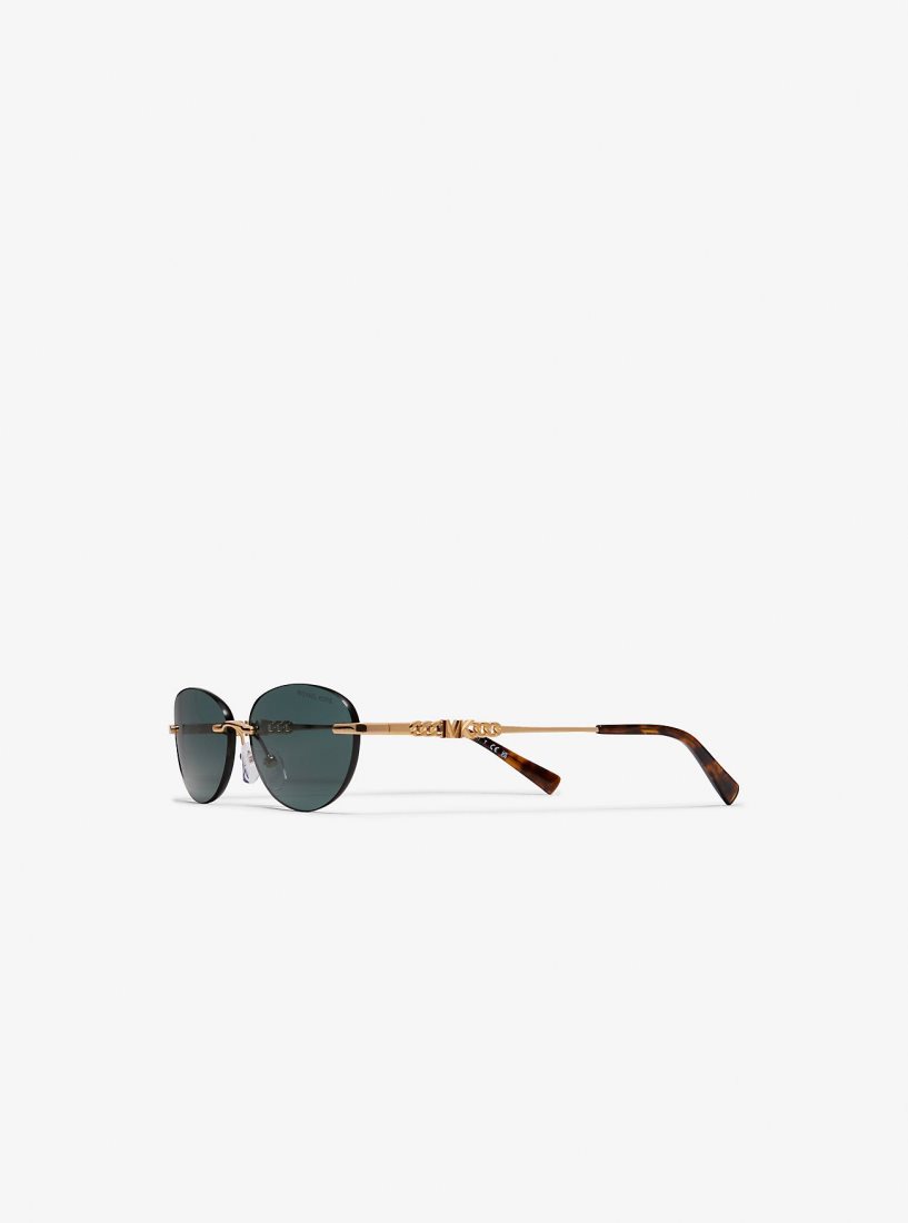 Lunette de Soleil Michael Kors Manchester Sunglasses Femme Vert | 1843QDNCZ