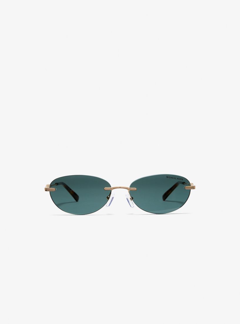 Lunette de Soleil Michael Kors Manchester Sunglasses Femme Vert | 1843QDNCZ