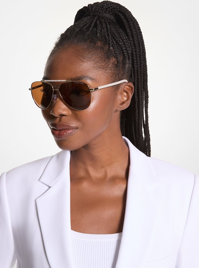Lunette de Soleil Michael Kors Portugal Sunglasses Femme Jaune Clair | 5976OCXTB