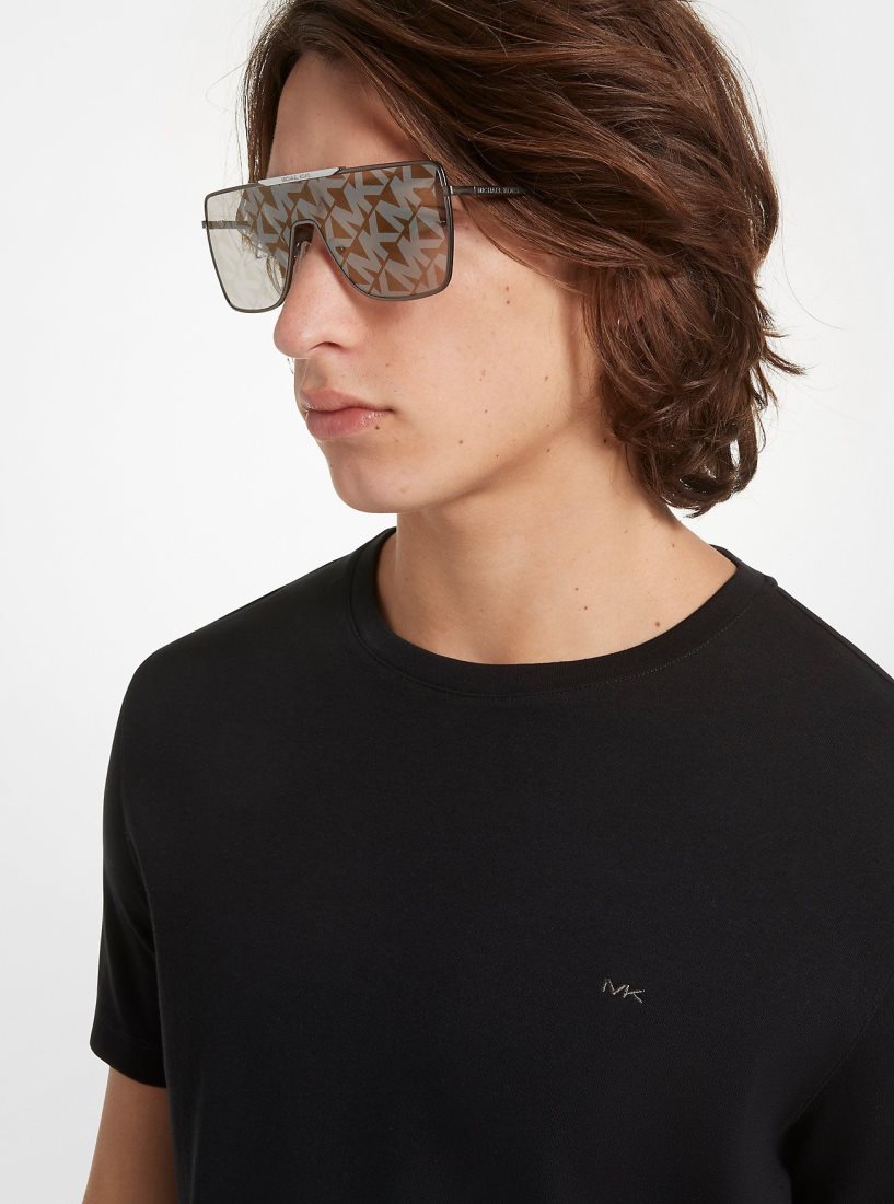 Lunette de Soleil Michael Kors Snowmass Sunglasses Femme Grise | 2103PDGZC