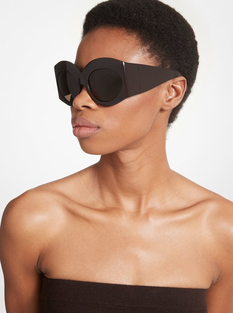 Lunette de Soleil Michael Kors West Village Sunglasses Femme Chocolat | 2106WNITR