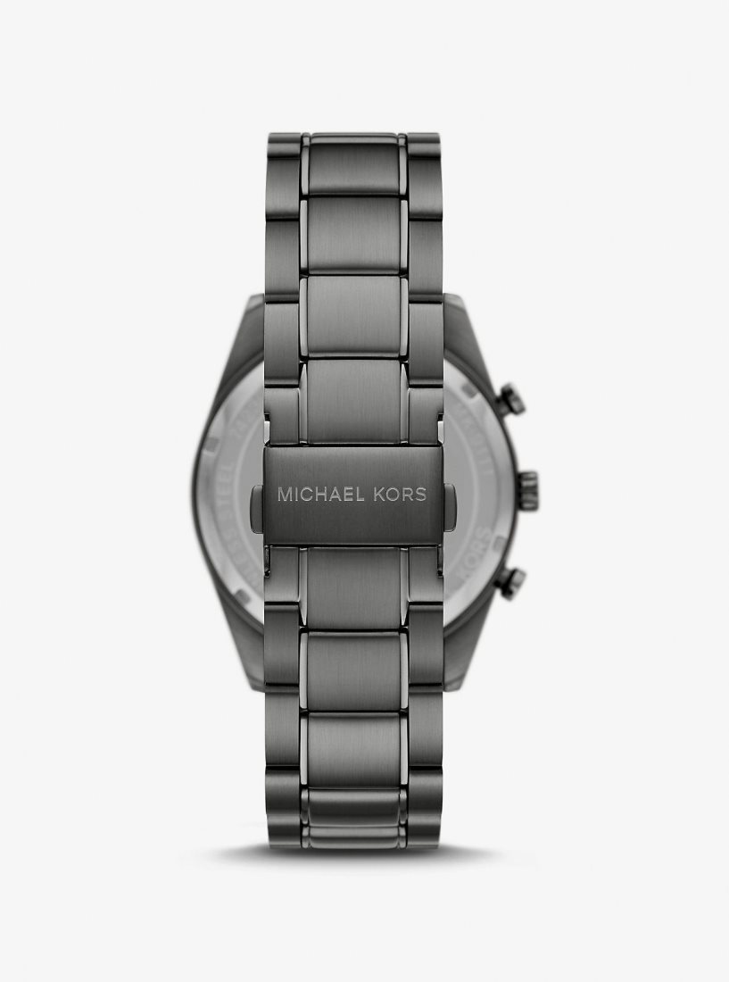 Oversized Michael Kors Oversized Warren Gunmetal Watch Homme Grise | 0163MFIHY