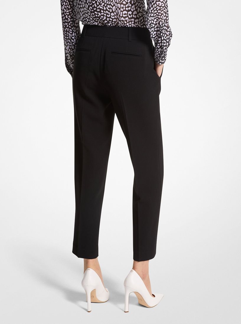 Pantalon Michael Kors Crepe Pants Femme Noir | 0472PZOYM