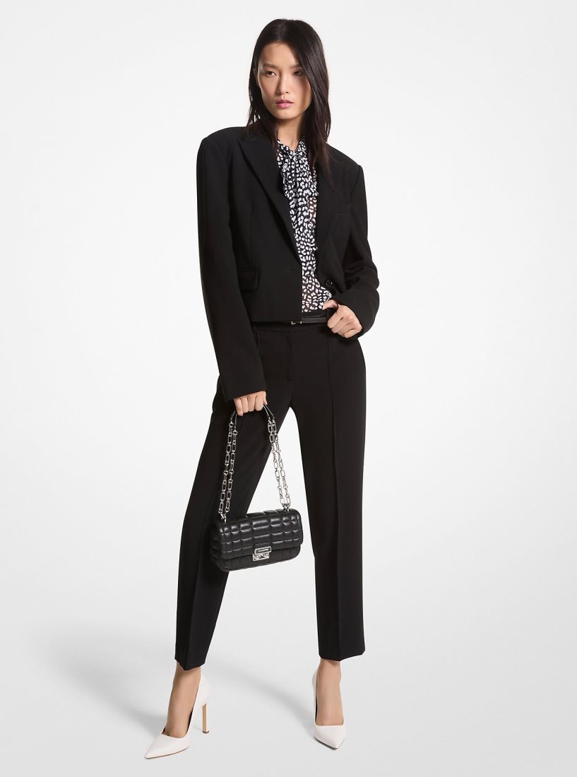 Pantalon Michael Kors Crepe Pants Femme Noir | 0472PZOYM