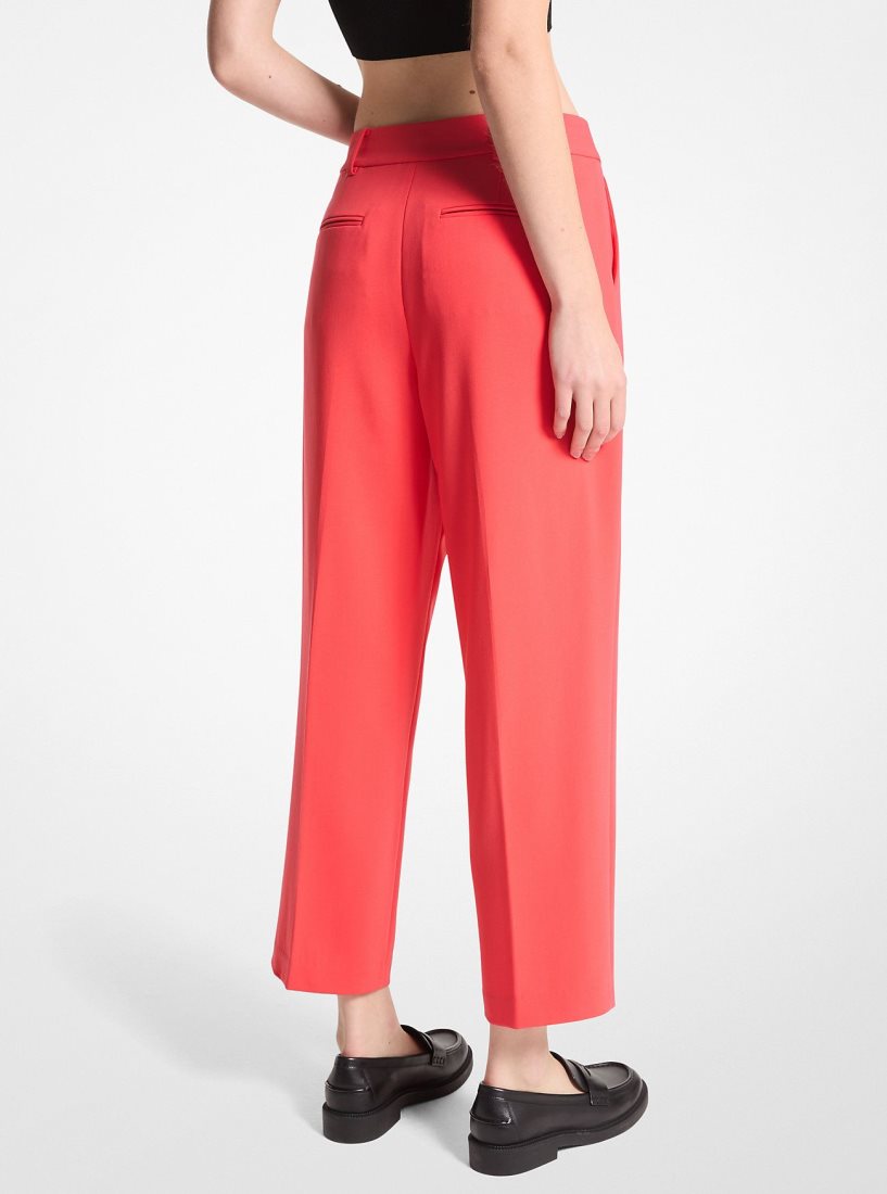 Pantalon Michael Kors Pleated Crepe Pants Femme Corail | 8532BJZTK