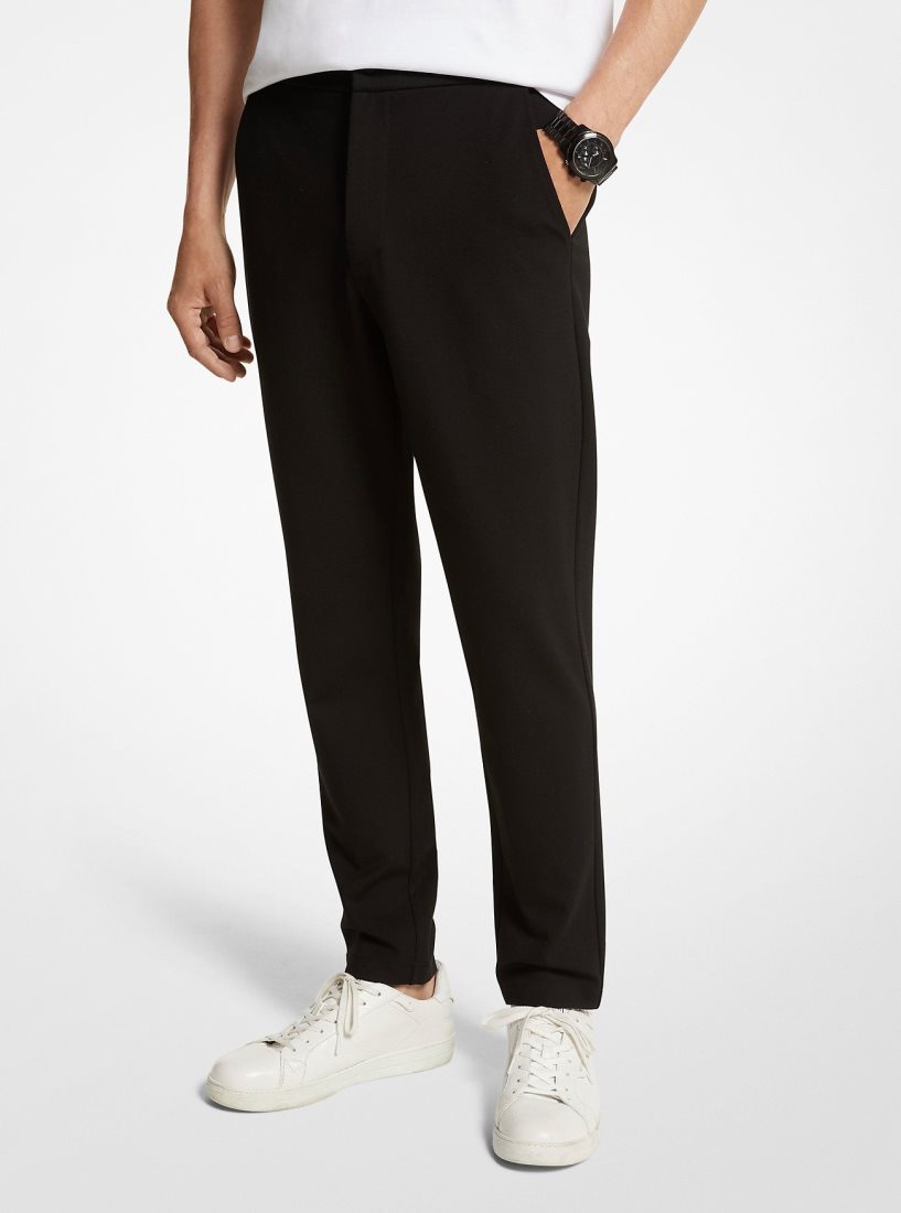 Pantalon Michael Kors Stretch Ponte Pants Homme Noir | 9128WSHEB