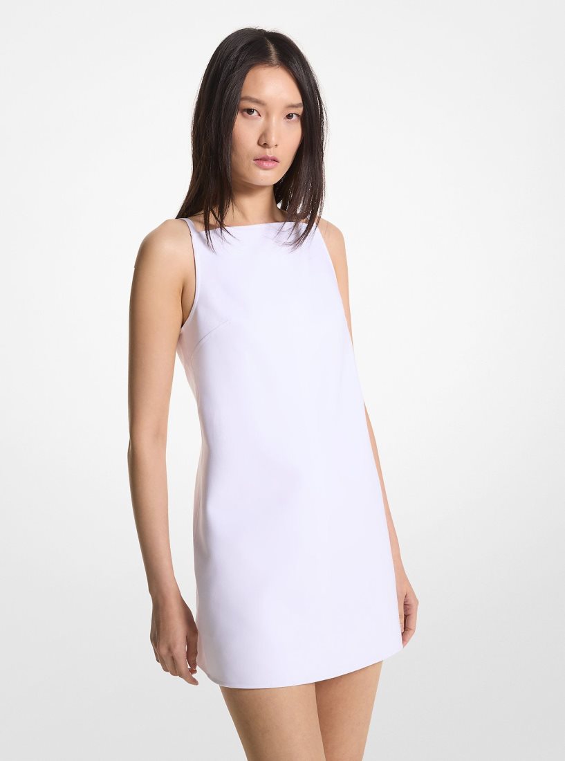 Peignoir Michael Kors Cotton Blend Mini Dress Femme Blanche | 5180HPJUK
