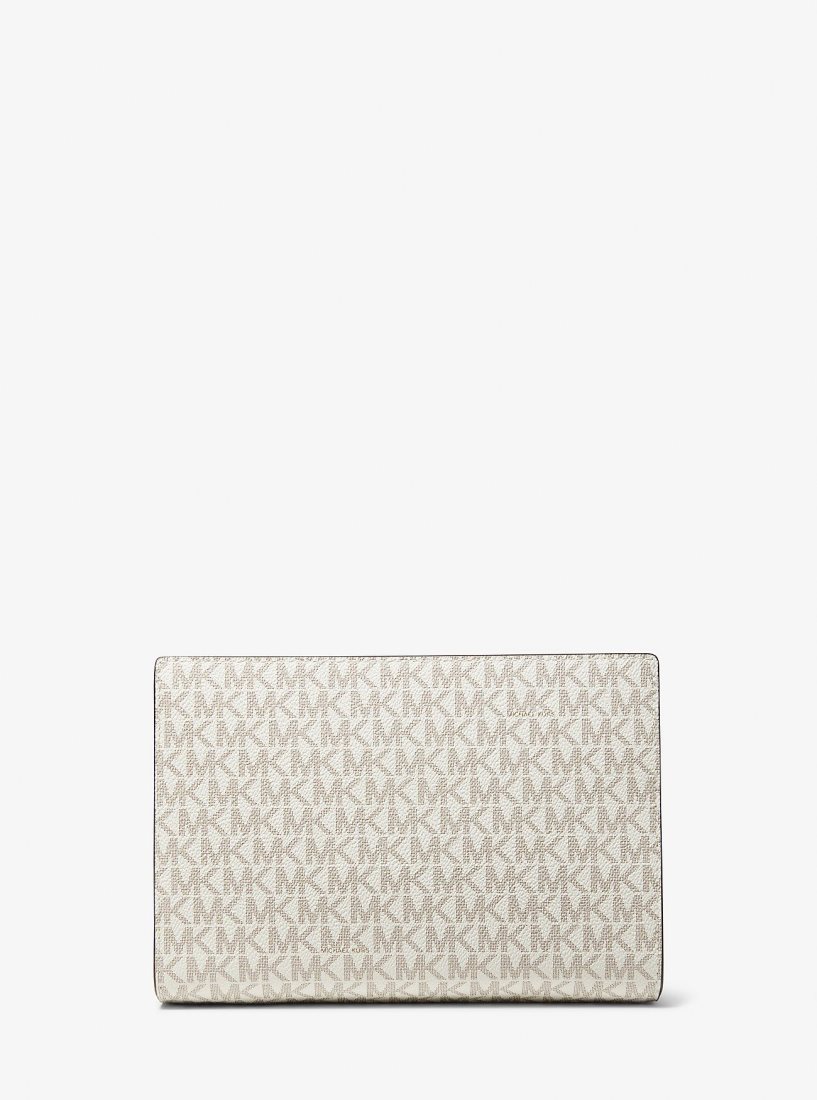 Pochettes Michael Kors Medium Logo Stripe Zip Pouch Femme Multicolore | 2918HIWBZ