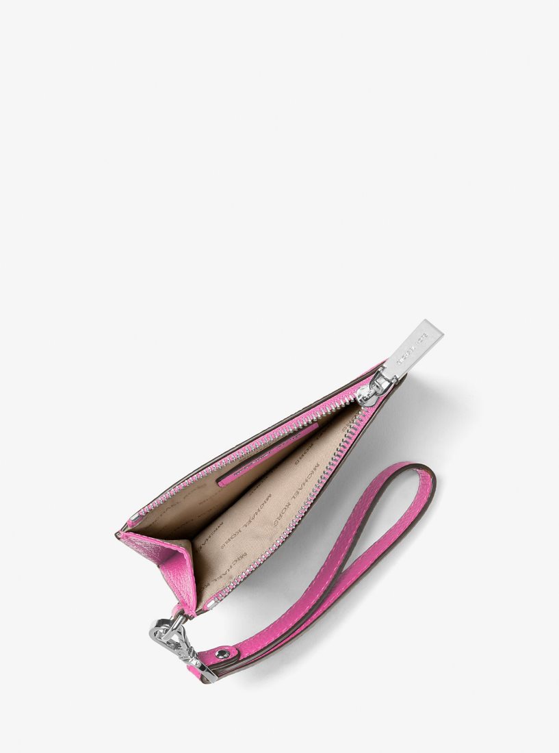Porte-Monnaie Michael Kors Leather Coin Purse Femme Rose | 2091IAMBT
