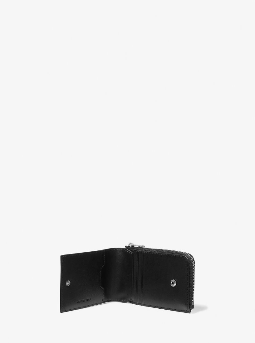 Portefeuilles Michael Kors Varick Leather Wallet Homme Noir | 9834LZAJI