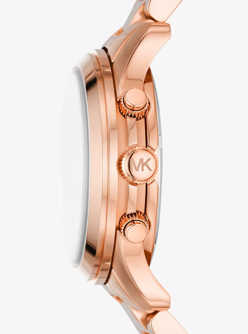 Rose Gold-tone Michael Kors Runway Rose Gold-Tone Watch Femme Rose Doré | 0672HEQAX