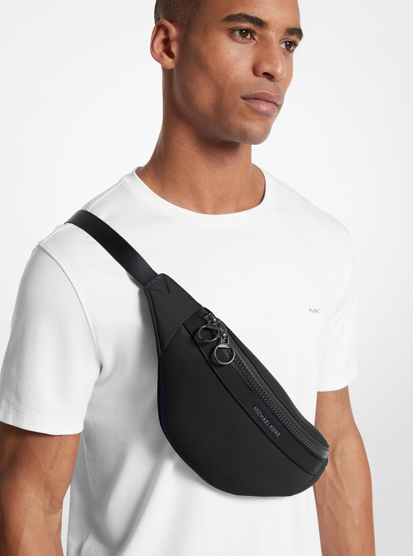Sac Crossbody Michael Kors Brooklyn Scuba Belt Bag Homme Noir | 8352LFGYR