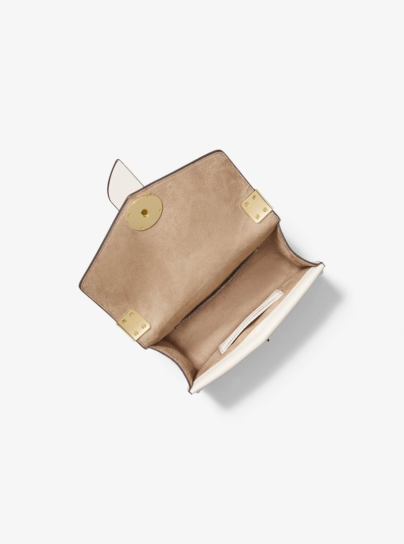 Sac Crossbody Michael Kors Greenwich Small Color-Block Logo and Saffiano Leather Crossbody Bag Femme Multicolore | 8402JUKMP