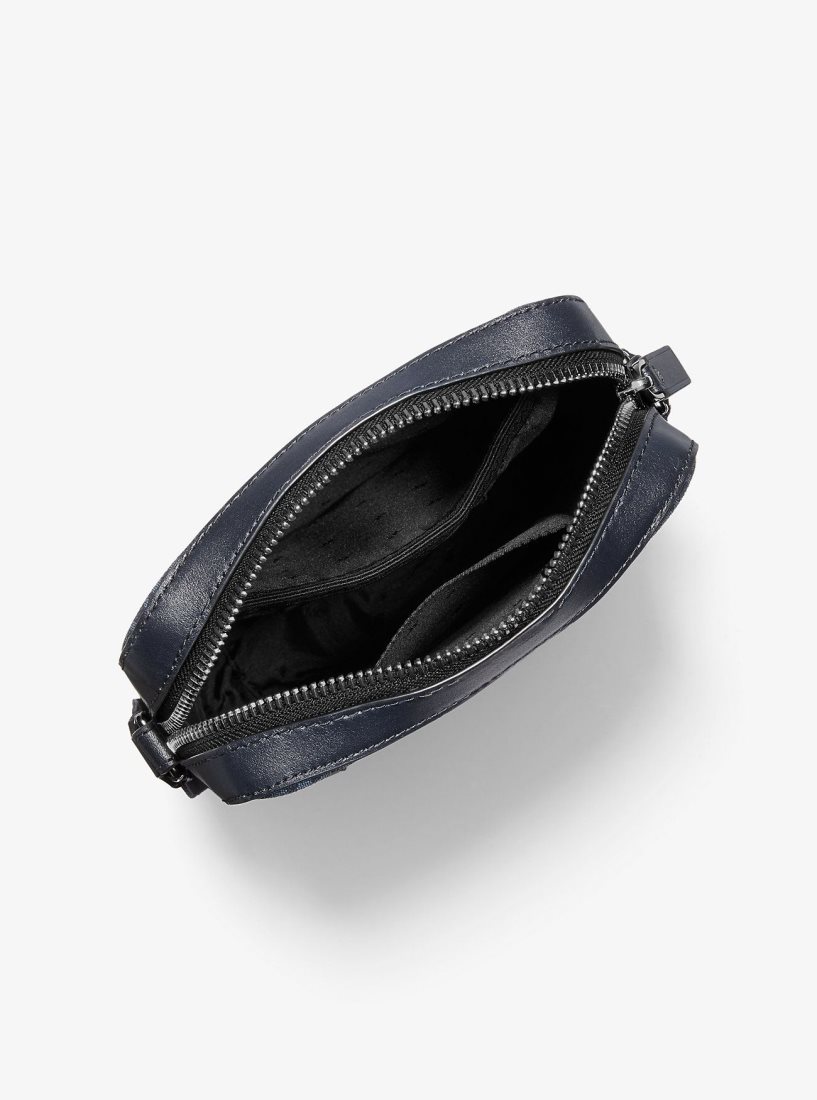 Sac Crossbody Michael Kors Henry Logo Flight Bag Homme Admrl/Plblue | 3275MGVFC