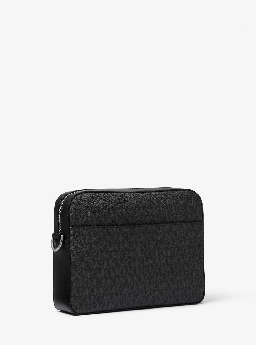 Sac Crossbody Michael Kors Hudson 2-in-1 Logo Crossbody Bag Homme Noir | 0154PWLVE