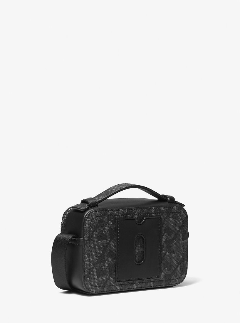 Sac Crossbody Michael Kors Hudson Empire Signature Logo Crossbody Bag Homme Noir | 7620HXTQM