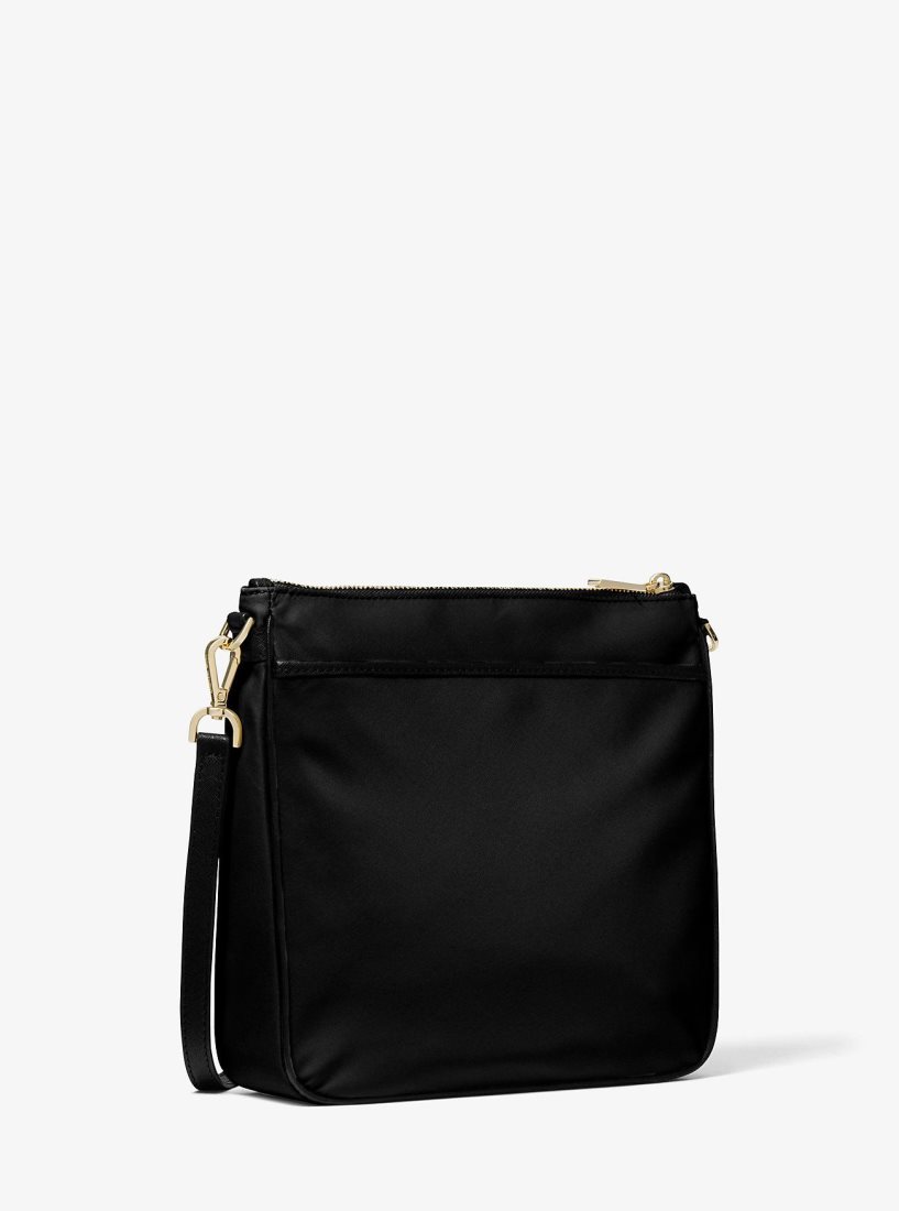 Sac Crossbody Michael Kors Jet Set Large Nylon Gabardine Messenger Bag Femme Noir | 5416VSGBC