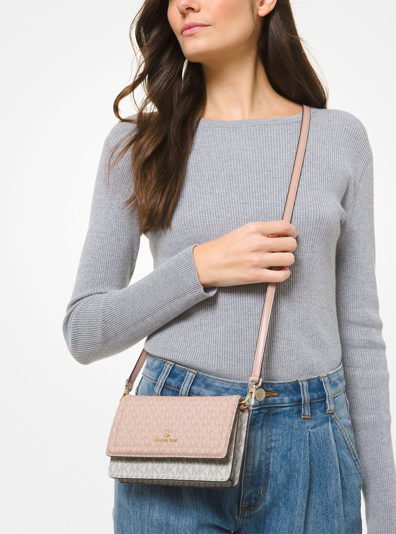 Sac Crossbody Michael Kors Jet Set Small Two-Tone Logo Smartphone Crossbody Bag Femme Multicolore | 0473MSFZP
