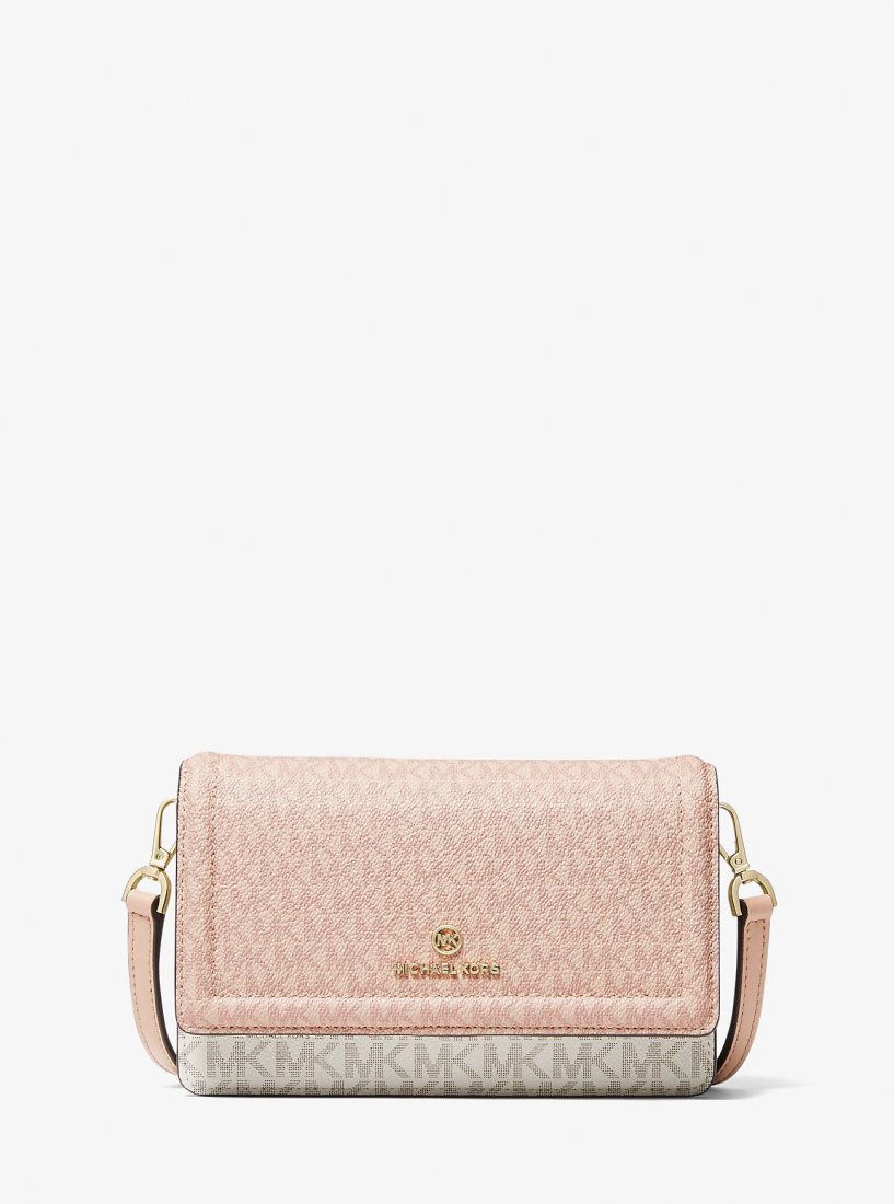 Sac Crossbody Michael Kors Jet Set Small Two-Tone Logo Smartphone Crossbody Bag Femme Multicolore | 0473MSFZP