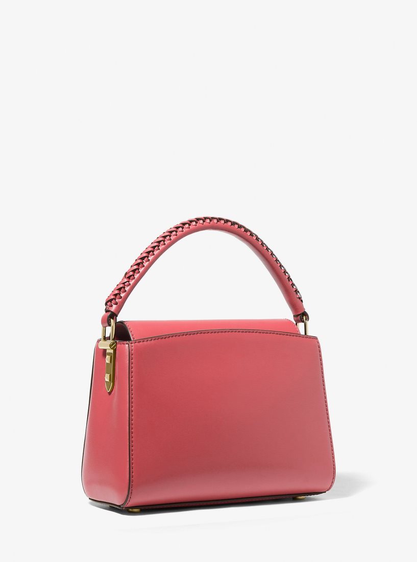 Sac Crossbody Michael Kors Karlie Graphic Logo Striped Leather Crossbody Bag Femme Dahlia | 3276JCNME