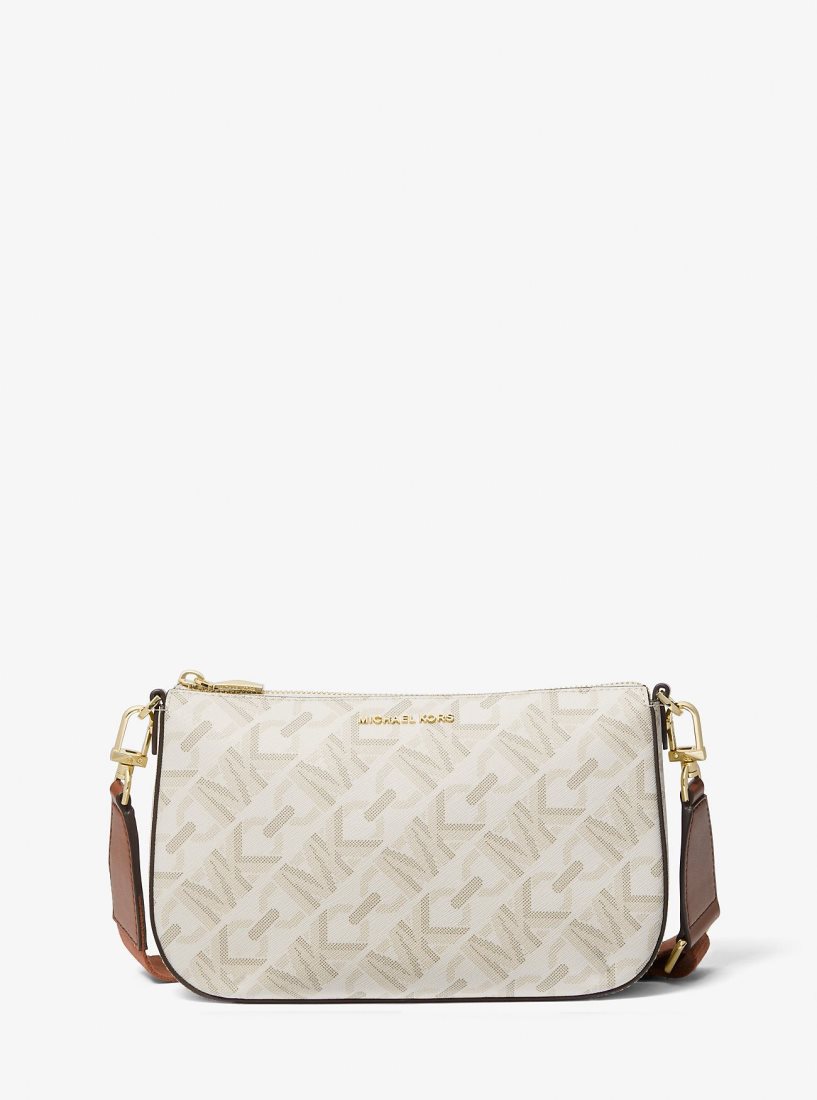 Sac Crossbody Michael Kors Parker Large Empire Signature Logo 2-in-1 Crossbody Bag Femme Jaune Clair | 7602SRCPO