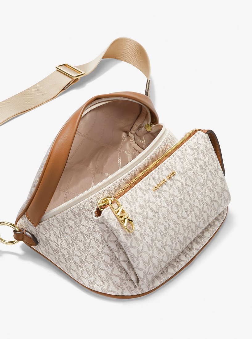 Sac Crossbody Michael Kors Slater Medium Signature Logo Sling Pack Femme Jaune Clair | 9426YWDHJ