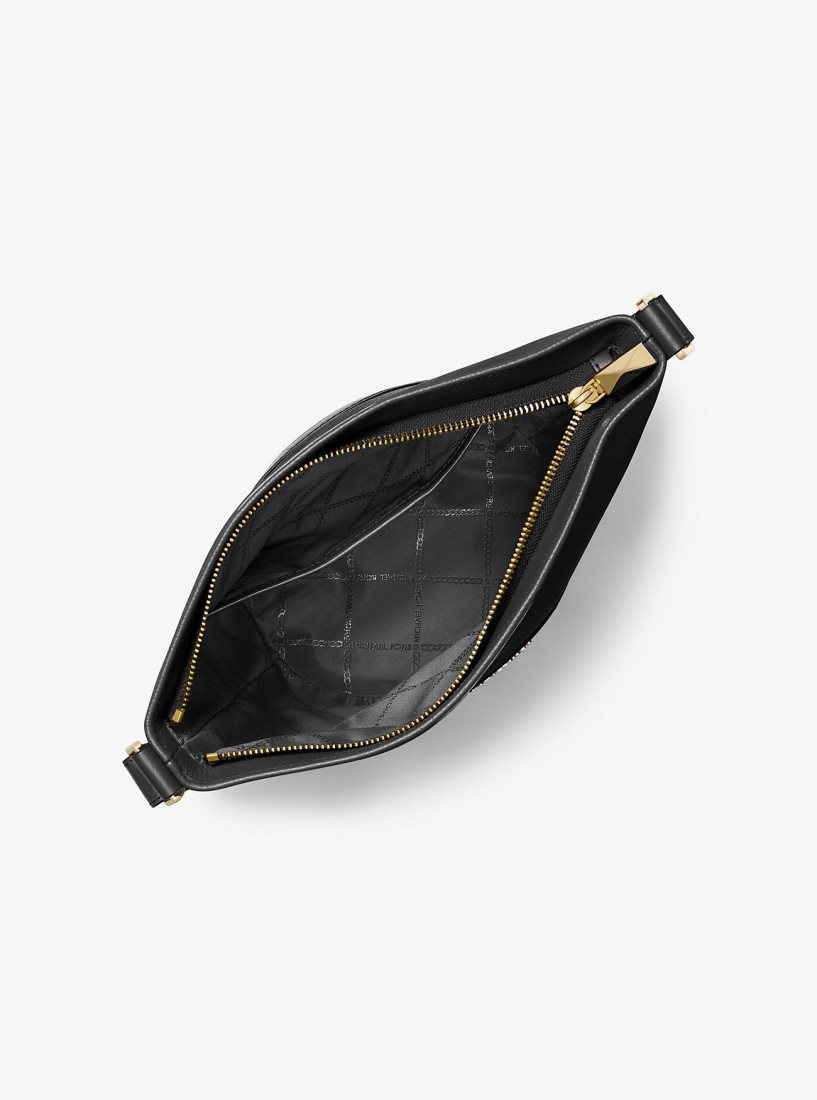 Sac Crossbody Michael Kors Townsend Medium Pebbled Leather Messenger Bag Femme Noir | 2981AWLYS