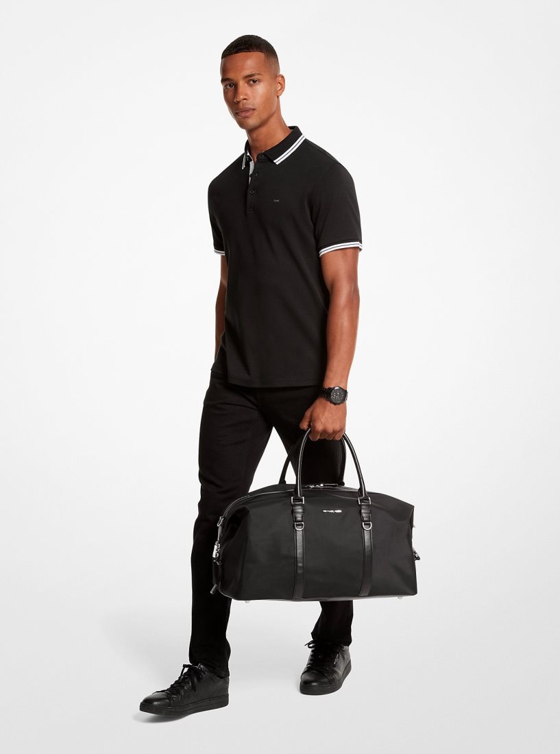Sac Polochon Michael Kors Brooklyn Recycled Nylon Duffel Bag Femme Noir | 3952ZNODK