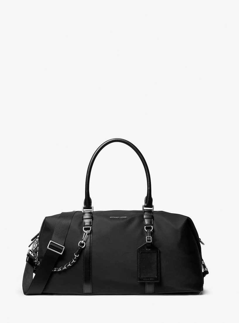 Sac Polochon Michael Kors Brooklyn Recycled Nylon Duffel Bag Femme Noir | 3952ZNODK