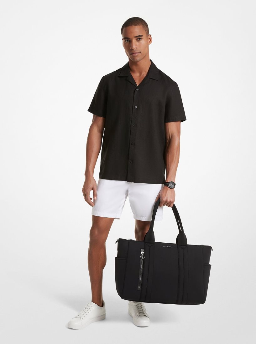 Sac Polochon Michael Kors Brooklyn Scuba Travel Tote Bag Homme Noir | 6213PCGTD