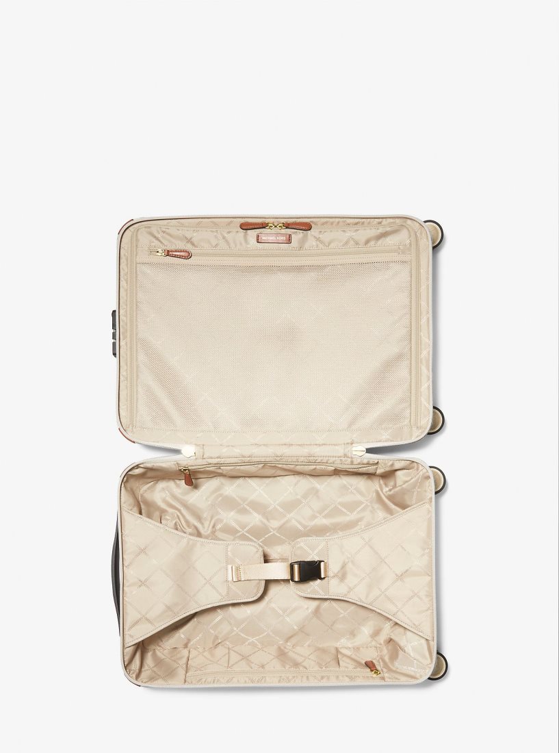 Sac Polochon Michael Kors Empire Signature Logo Suitcase Femme Jaune Clair | 3974DMFSN