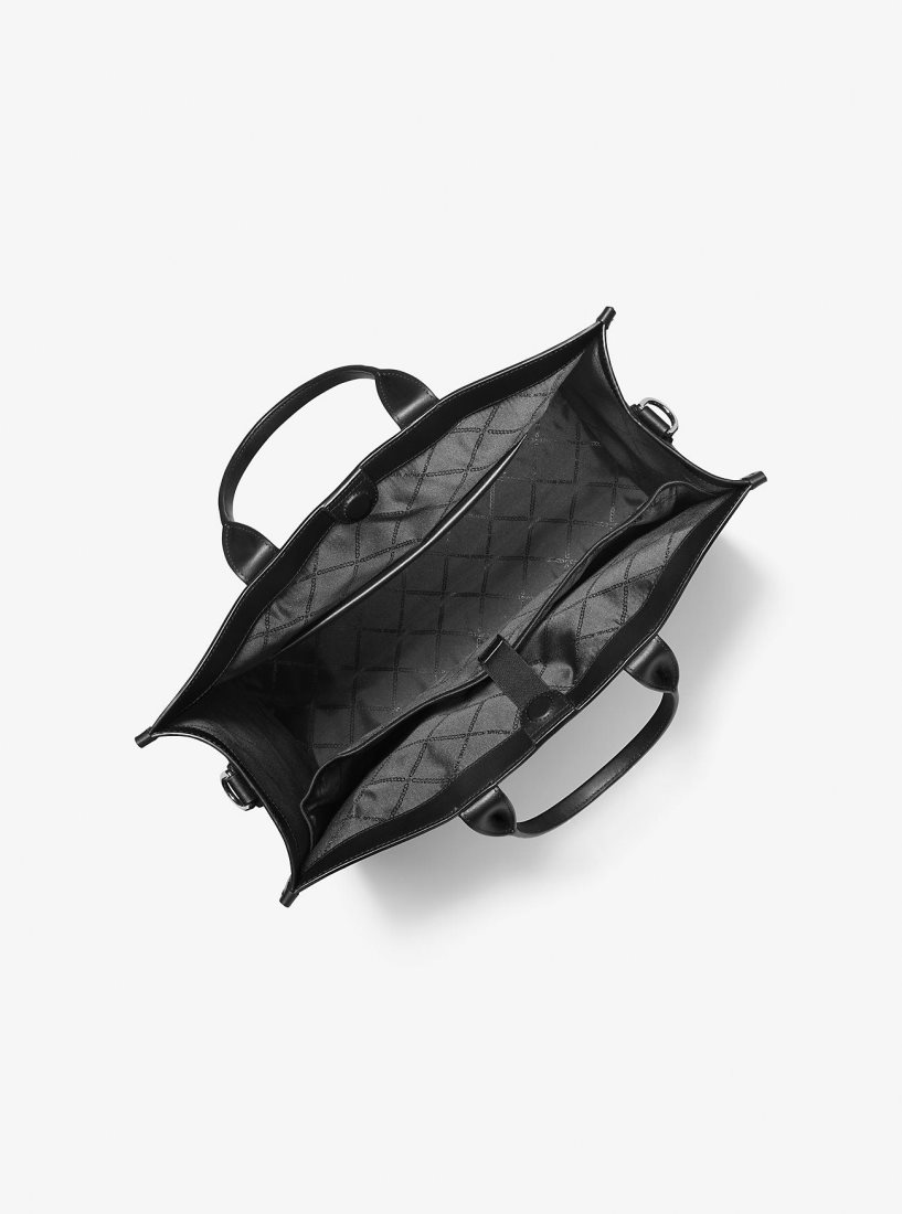 Sac Polochon Michael Kors Hudson Empire Signature Logo Tote Bag Homme Noir | 7241DJOHC