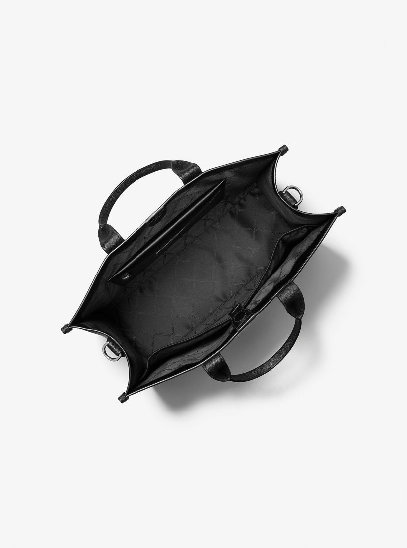 Sac Polochon Michael Kors Hudson Logo Tote Bag Homme Noir | 3469SRZUV