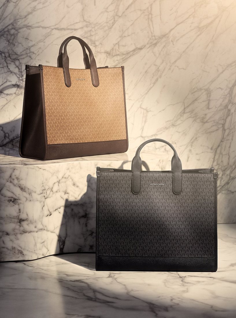 Sac Polochon Michael Kors Hudson Logo Tote Bag Homme Noir | 3469SRZUV