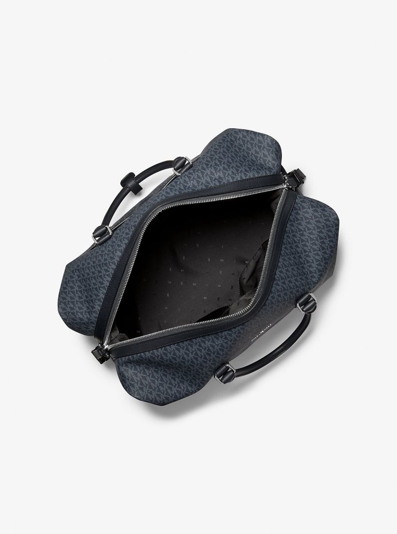 Sac Polochon Michael Kors Hudson Logo Weekender Bag Homme Admrl/Plblue | 0367EQZDA