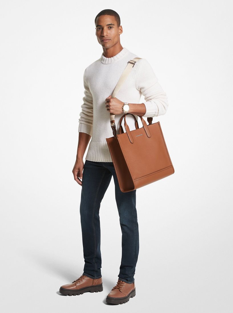 Sac Polochon Michael Kors Hudson Pebbled Leather Tote Bag Homme Luggage | 0891YJORI