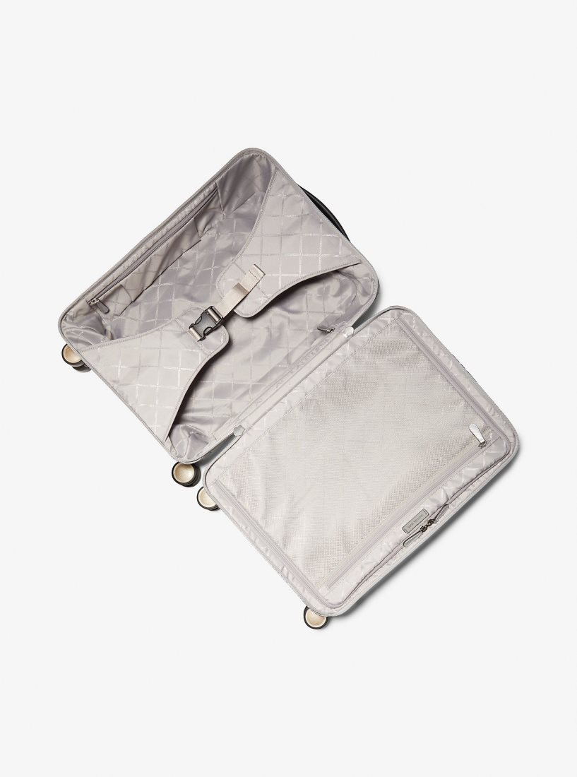 Sac Polochon Michael Kors Logo Suitcase Homme Argent | 0163RUOGS