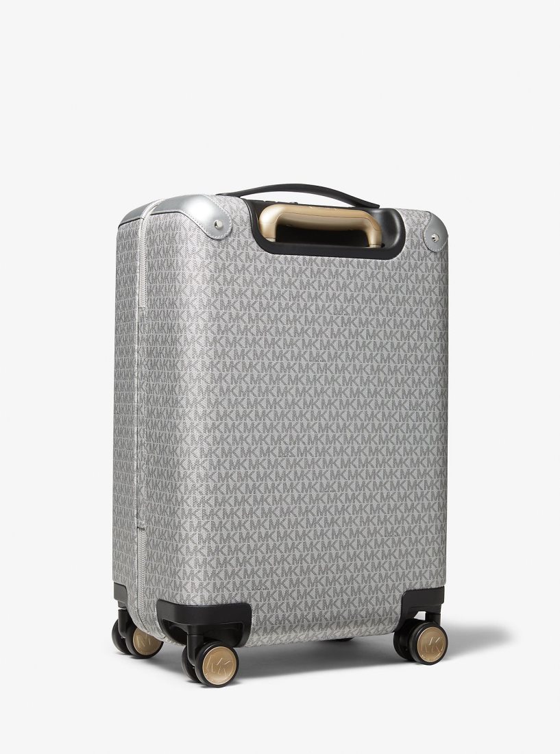 Sac Polochon Michael Kors Logo Suitcase Homme Argent | 0163RUOGS
