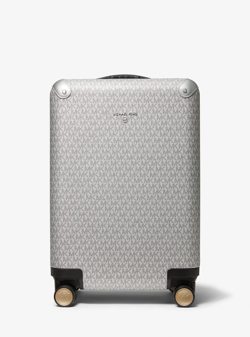Sac Polochon Michael Kors Logo Suitcase Homme Argent | 0163RUOGS