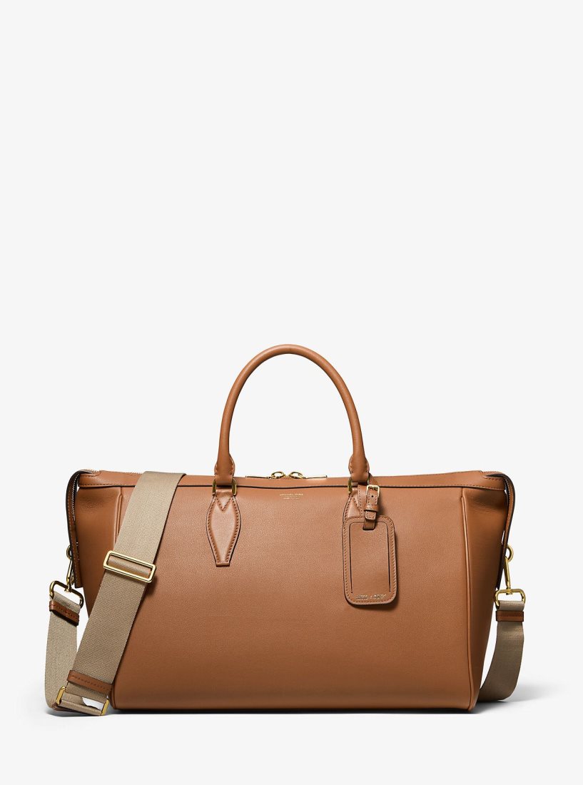 Sac Polochon Michael Kors MKC x 007 Bond Leather Duffel Bag Femme Luggage | 0358JVYFR